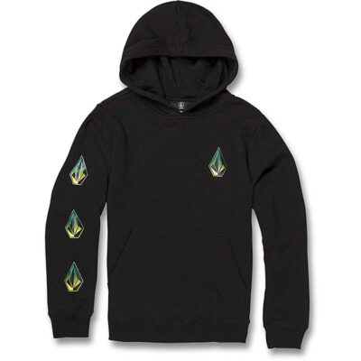 Sudadera VOLCOM niño con capucha Volcom Deadly Stones po Black Ref. C4131907 negra diamantes logo mangas