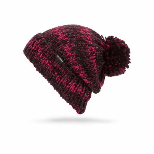 Gorro VOLCOM lana suave Mujer CHEVRON BEANIE BTR Ref. K5851909 negro/rosa