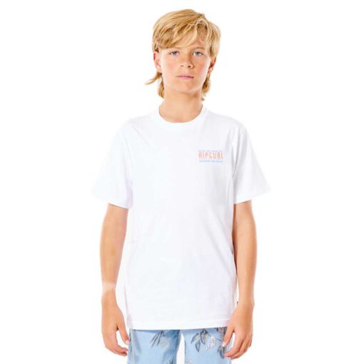 Camiseta RIP CURL Niño manga corta surfera Cut Out Dusty White Ref. KTEXS9 blanca