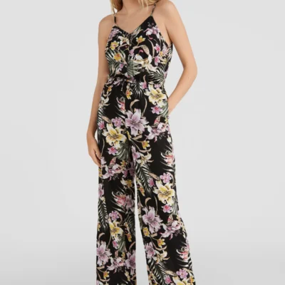 Mono fluido O'NEILL práctico y cómodo para Mujer BEACH JUMPSUIT Black Ref. 1300020 negro estampado