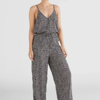 Mono fluido O'NEILL práctico y cómodo para Mujer BEACH JUMPSUIT Black Ref. 1300020 negro estampado