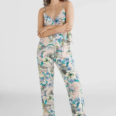 Pantalón fluido O'NEILL práctico y cómodo para Mujer BEACH PANTS Nights tropical Ref. 1550012 rosa estampado