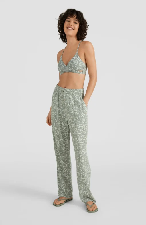 Pantalón fluido O'NEILL práctico y cómodo para Mujer BEACH PANTS Green Ref. 1550012 gris estampado