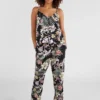 Pantalón fluido O'NEILL práctico y cómodo para Mujer BEACH PANTS Black Ref. 1550012 negro estampado
