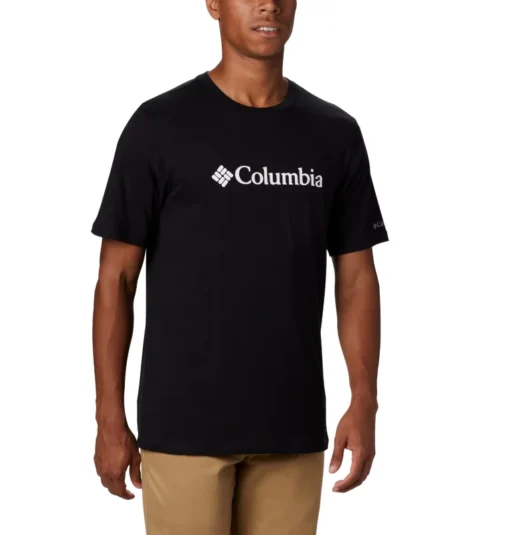 Camiseta COLUMBIA manga corta básica hombre CSC Basic Logo™ Red Ref. 1680053010 negra logo pecho