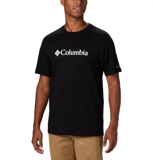 Camiseta COLUMBIA manga corta básica hombre CSC Basic Logo™ Black Ref. 1680053010 negra logo pecho