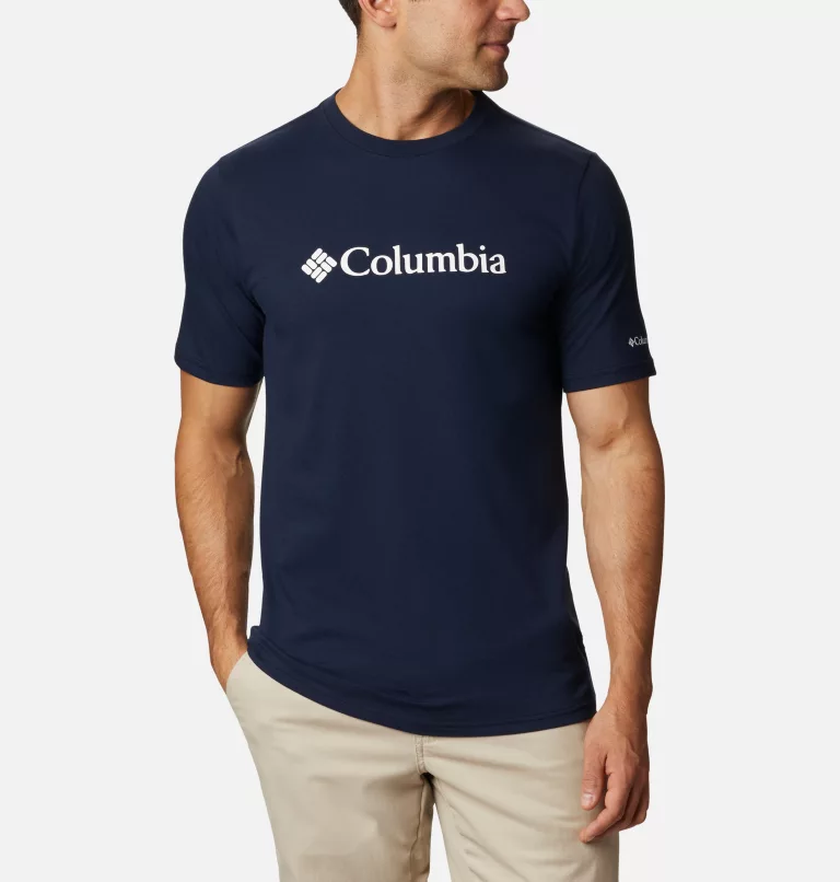 Camiseta COLUMBIA manga corta básica hombre azul marino