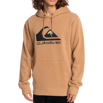 Sudadera Quiksilver Hombre casual con capucha Big Logo ALMOND CREAM (tjbo) Ref. EQYFT04450 rosa salmón