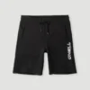 Pantalón corto O'NEILL chándal para niño ALL YEAR JOGGER SHORTS Black out Ref. 4700006 negro lima logo pierna