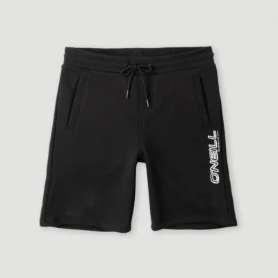 Pantalón corto O'NEILL chándal para niño ALL YEAR JOGGER SHORTS Black out Ref. 4700006 negro lima logo pierna