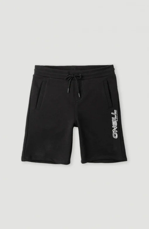 Pantalón corto O'NEILL chándal para niño ALL YEAR JOGGER SHORTS Black out Ref. 4700006 negro lima logo pierna