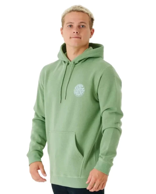 Sudadera suéter Hombre Rip Curl con capucha Wetsuit Icon hood jade 0078 Ref. CFEGM9 verde