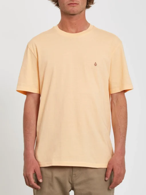 Camiseta Hombre VOLCOM manga corta básica STONE BLANKS - CREAM BLUSH Ref. A3512056_CBS crema