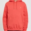 Sudadera VOLCOM con capucha para hombre clásica SINGLE STONE - CAYENNE Ref. A4112203_CAY rojo claro