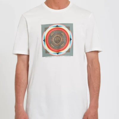 Camiseta VOLCOM manga corta hombre HOMAS HOOPER - CLOUD Ref. A5012210_CLO blanca Featured Artist