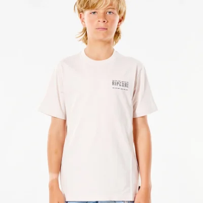 Camiseta RIP CURL Niño manga corta surfera Cut Out Dusty Rose Ref. KTEXS9 rosa palo