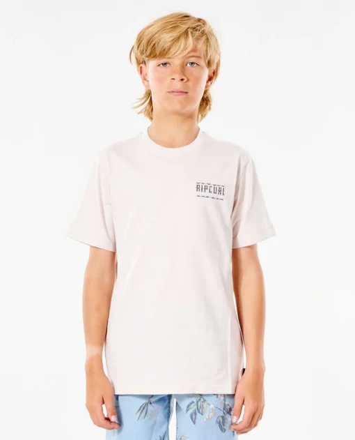 Camiseta RIP CURL Niño manga corta surfera Cut Out Dusty Rose Ref. KTEXS9 rosa palo