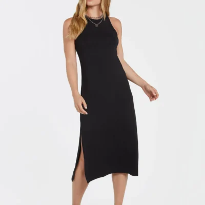 Vestido largo VOLCOM mujer midi ceñido STONELIGHT - BLACK Ref. B1312211_BLK negro