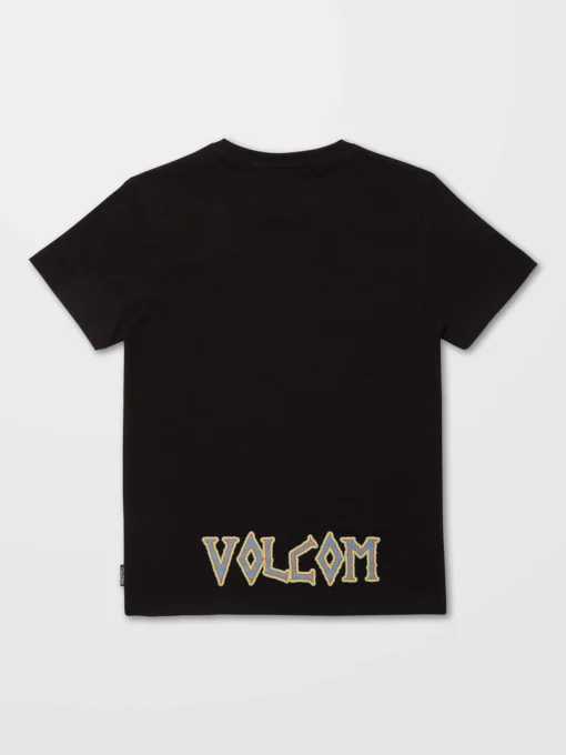 Camiseta VOLCOM manga corta niño surfera RICHARD FRENCH SAYER - BLACK Ref. C5212203_BLK negra calavera