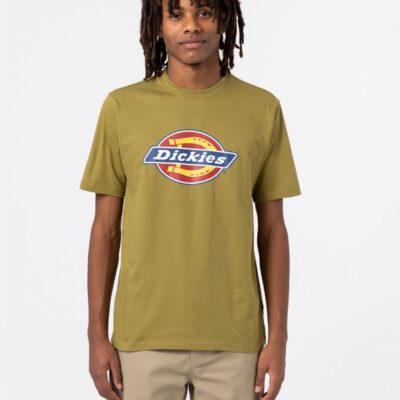 Camiseta DICKIES hombre Manga corta clásica Icon Logo Green Moss c32 Ref. DK0A4XC9C32 verde logo pecho