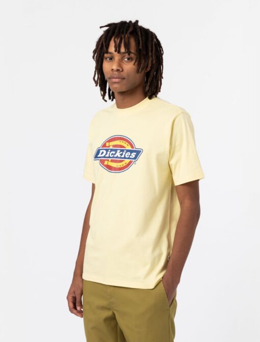 Camiseta DICKIES hombre Manga corta clásica Icon Logo Pale Banana Ref. DK0A4XC9C33 amarilla logo pecho