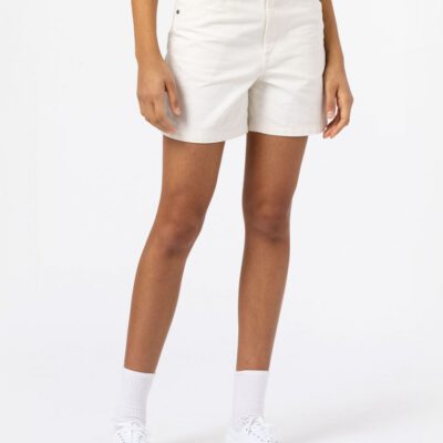 Bermudas corta DICKIES Short vaquero mujer casual Carpenter Duck Canvas Cloud Ref. DK0A4XRSC40 blanco tejano