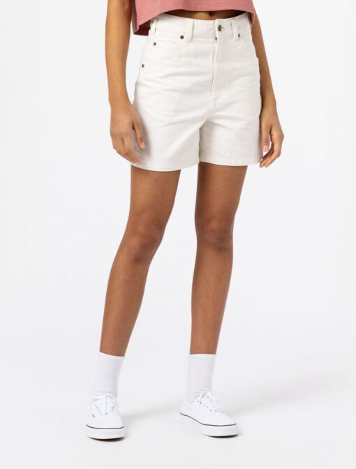 Bermudas corta DICKIES Short vaquero mujer casual Carpenter Duck Canvas Cloud Ref. DK0A4XRSC40 blanco tejano