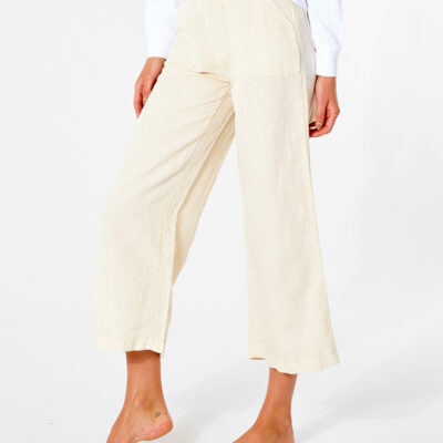 Pantalón fluido RIP CURL práctico y cómodo para Mujer Summer Breeze Off White Ref. GPADA9 blanco