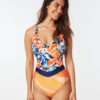 Bañador RIP CURL de una pieza para Mujer buena cobertura Bliss Bloom Dark Blue Ref. GSIRJ5 azul flores