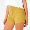 Pantalón lino RIP CURL corto práctico y cómodo para Mujer Shorts Walkshort Summer Palm Gold Ref. GWANT9 mostaza