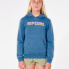 Sudadera Rip Curl niña con capucha Wave Shaper Dark Teal Ref. JFEBD9 azul logo pecho