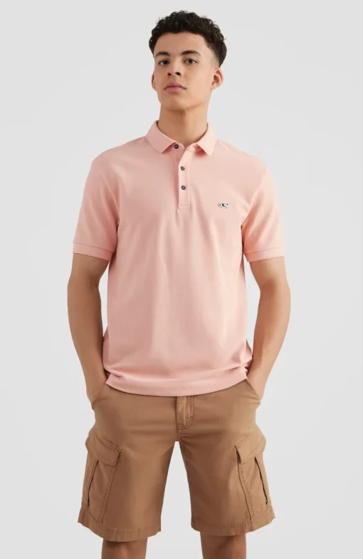 Polo piqué O'NEILL manga corta para hombre TRIPLE STACK coral cloud Ref. N02400 coral