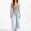 Pantalón BILLABONG pata ancha y cintura alta para Mujer Free Fall Indigo WASHED DENIM Ref. C3PN04BIP2 azul tejano