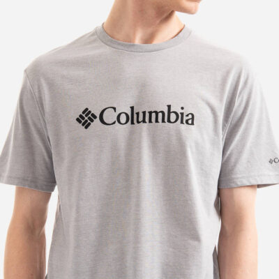 Camiseta COLUMBIA manga corta básica hombre CSC Basic Logo™ Grey Ref.1680053041 gris logo pecho negro