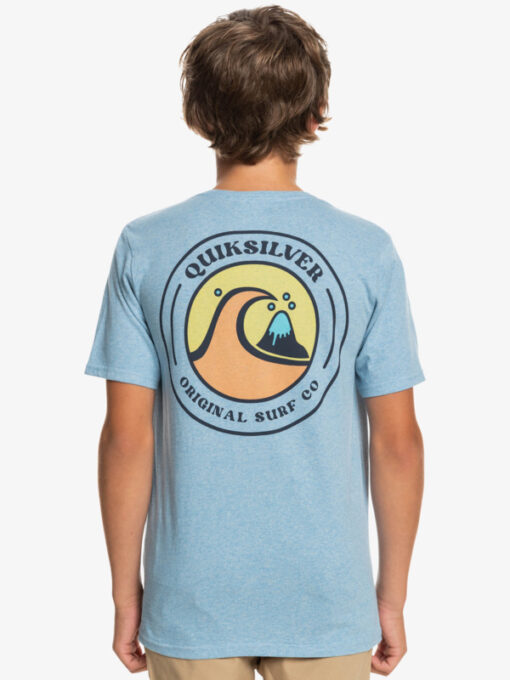 Camiseta QUIKSILVER manga corta niño surfera Closed Bubble Closed Bubble Ref. EQBZT04440 azul logo espalda