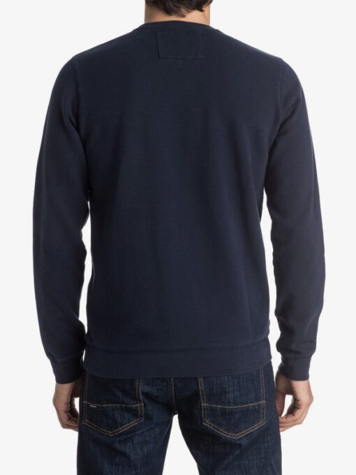 Sudadera Quiksilver cuello redondo bolsillo pecho Hombre navy byj0 Ref. EQYFT03474 azul franja flores