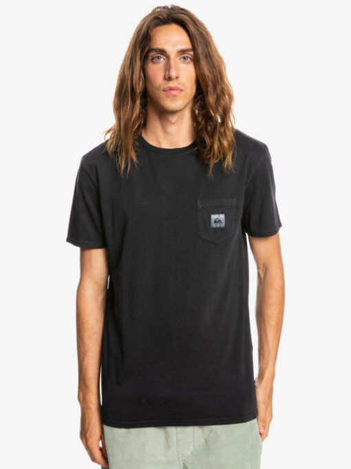 Camiseta Hombre QUIKSILVER manga corta bolsillo pecho Sub Mission BLACK (kvj0) Ref.EQYZT06692 negra