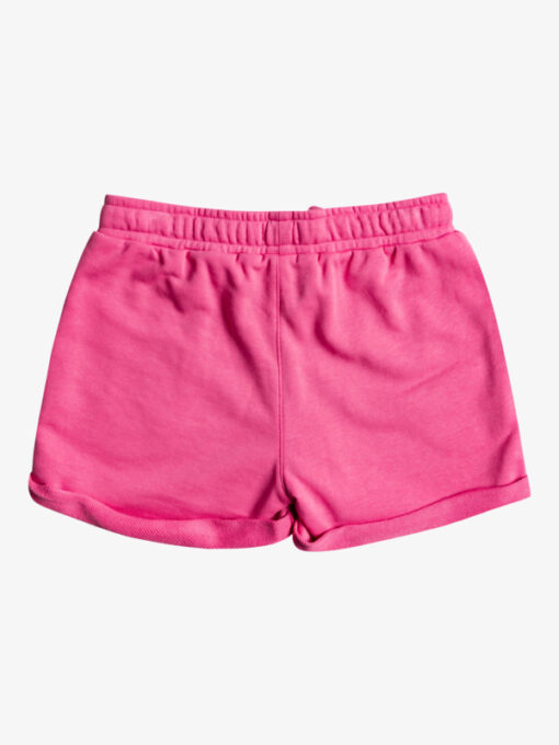 Pantalón corto ROXY Short chándal con tejido orgánico para niña Happiness Forever PINK GUAVA (mkh0) Ref. ERGFB03234 rosa fucsia