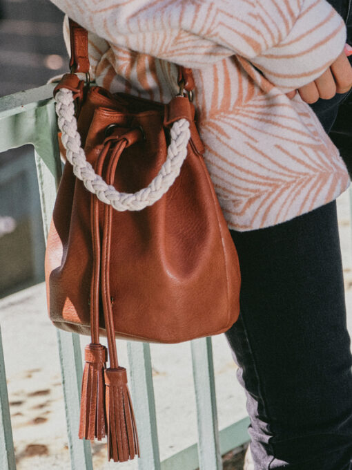 Bolso bucket ROXY bandolera para mujer Big Lagoon CAMEL (nlf0) Ref. ERJBP04452 camel