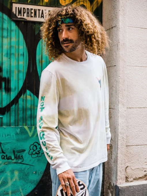 Camiseta VOLCOM manga larga hombre EGLE ZVIRBLYTE - WHITE Ref. A3612203_WHT blanca