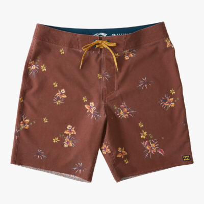 Bañador BILLABONG Short elástico para Hombre Sundays Pro 18" BRICK Ref. C1BS39BIP2 marrón flores