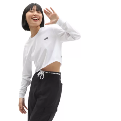 Camiseta corta Mujer VANS manga larga para mujer JUNIOR V White Ref. VN0A4OUQBLK blanca