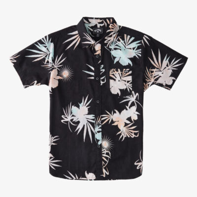 Camisa de Manga Corta Hombre BILLABONG ref C1SH25 Sundays Floral SS SHIRT Ref. 0019 Black estampado tropical