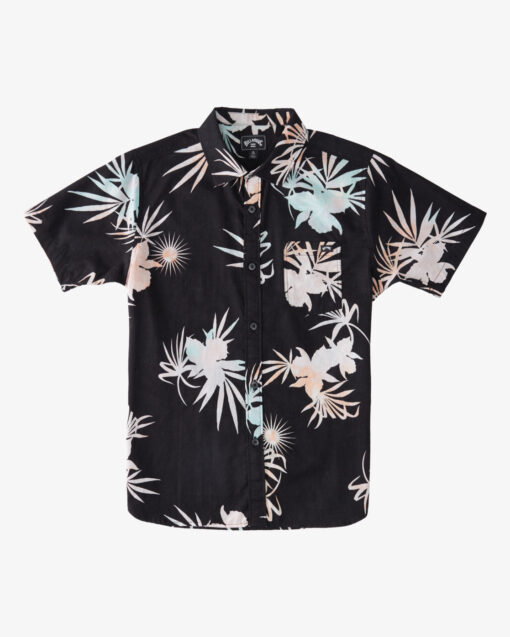 Camisa de Manga Corta Hombre BILLABONG ref C1SH25 Sundays Floral SS SHIRT Ref. 0019 Black estampado tropical