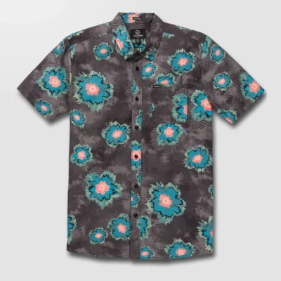 Camisa VOLCOM Manga Corta para Hombre divertida medal petal ss Ref. A0422207 - black -negra estampada