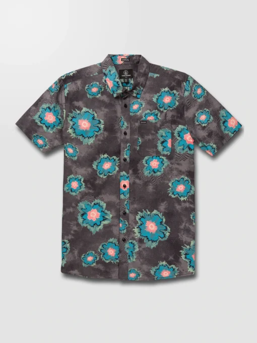 Camisa VOLCOM Manga Corta para Hombre divertida medal petal ss Ref. A0422207 - black -negra estampada