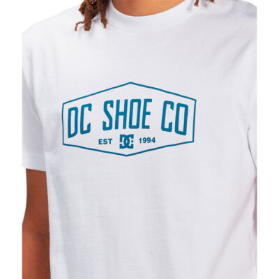 Camiseta DC Shoes manga corta básica para hombre Promotees Filled Out Tss ref.EDYZT04228 blanca logo pecho azul