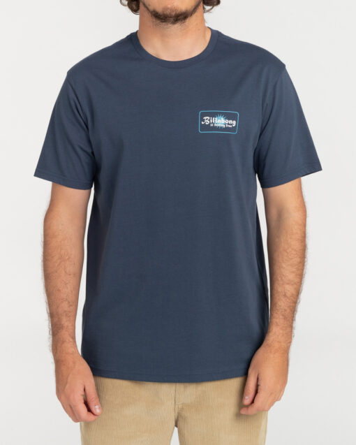 Camiseta BILLABONG para hombre manga corta surfera Worshipper SS denim Ref. c1ss21 bip2 azul marino