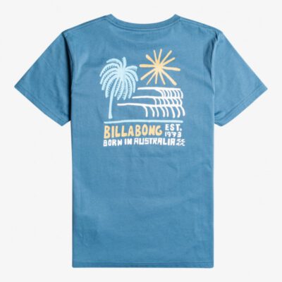 Camiseta BILLABONG surfera manga corta niño surfera right point ss boy Ref. c2ss28 bip2 smoke blue -azul