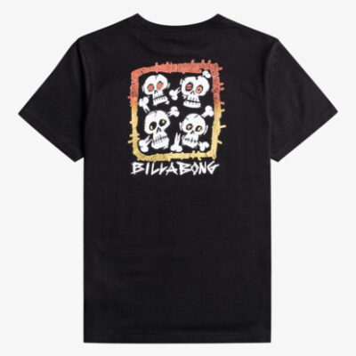 Camiseta BILLABONG surfera manga corta niño four skulls ss boy Ref. c2ss23 bip2 black-negro